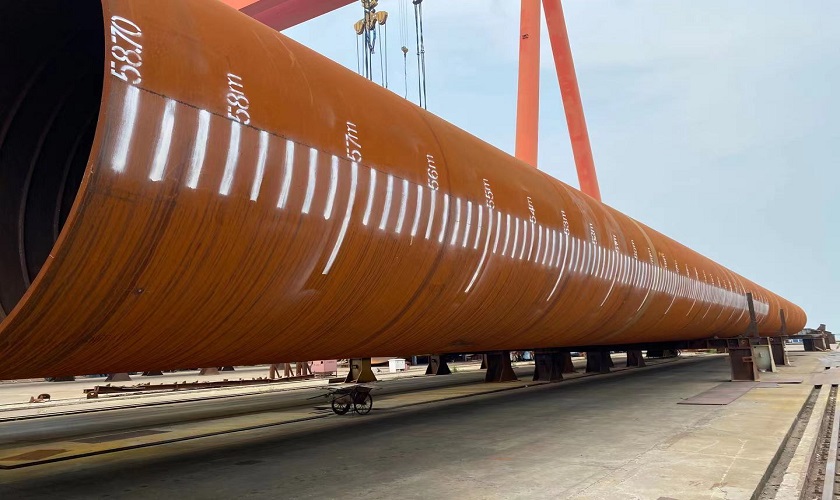 Wind power skirt pile